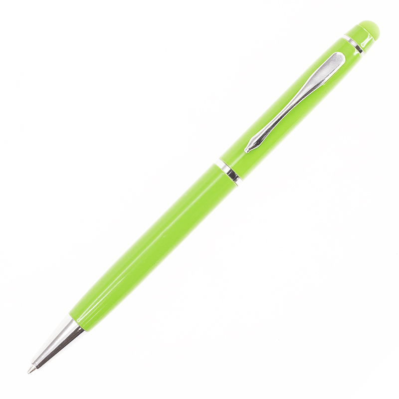 Металлическая ручка с логотипом Gloria со стилусом